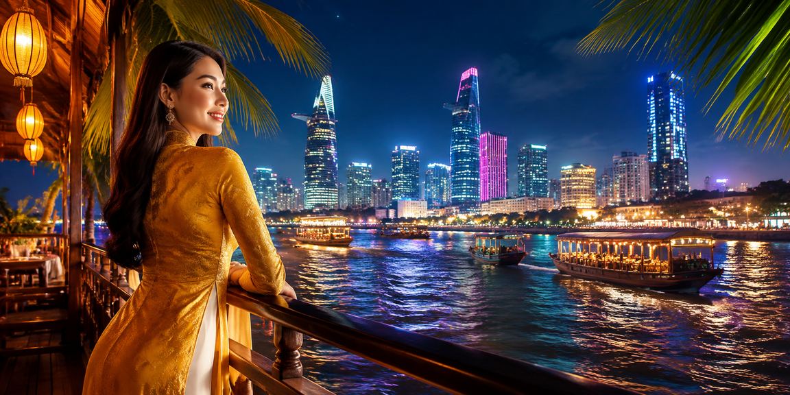 Người dùng vùng đồng bằng Mê Kông mặc áo dài đặt cược thể thao trên điện thoại